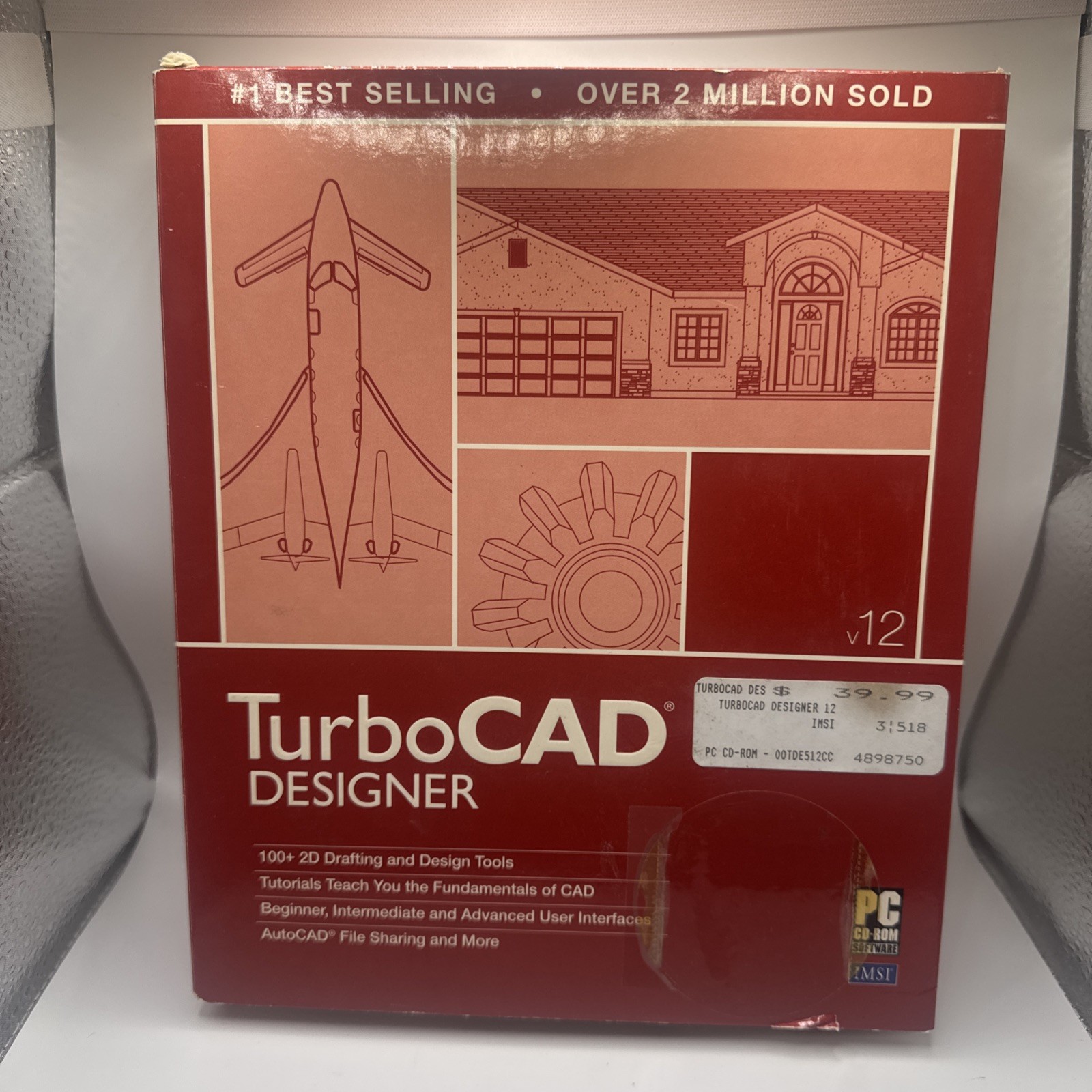TurboCAD Designer V12 PC CD-ROM Software New Open Box