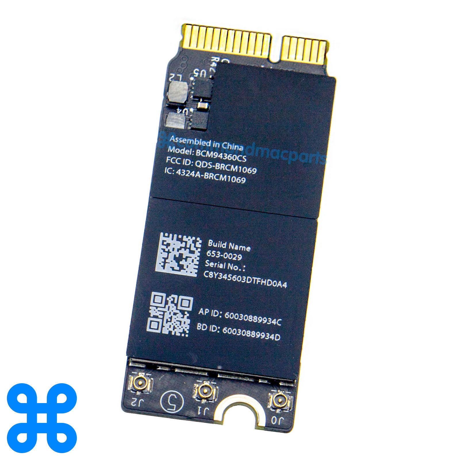 AIRPORT WIRELESS WIFI/BLUETOOTH CARD - MacBook Pro 13" A1502, 15 A1398 2013 2014
