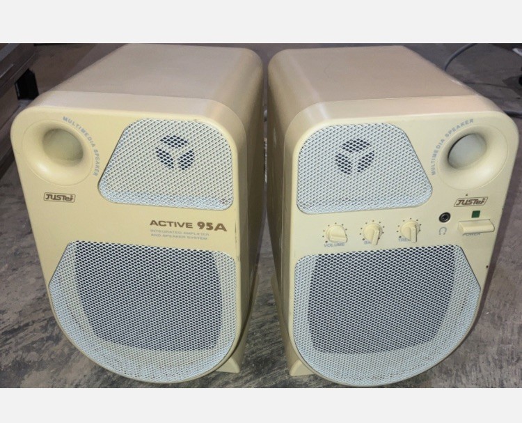 Vintage Juster Active 95A Multimedia Speaker System With Integrated Amplifier