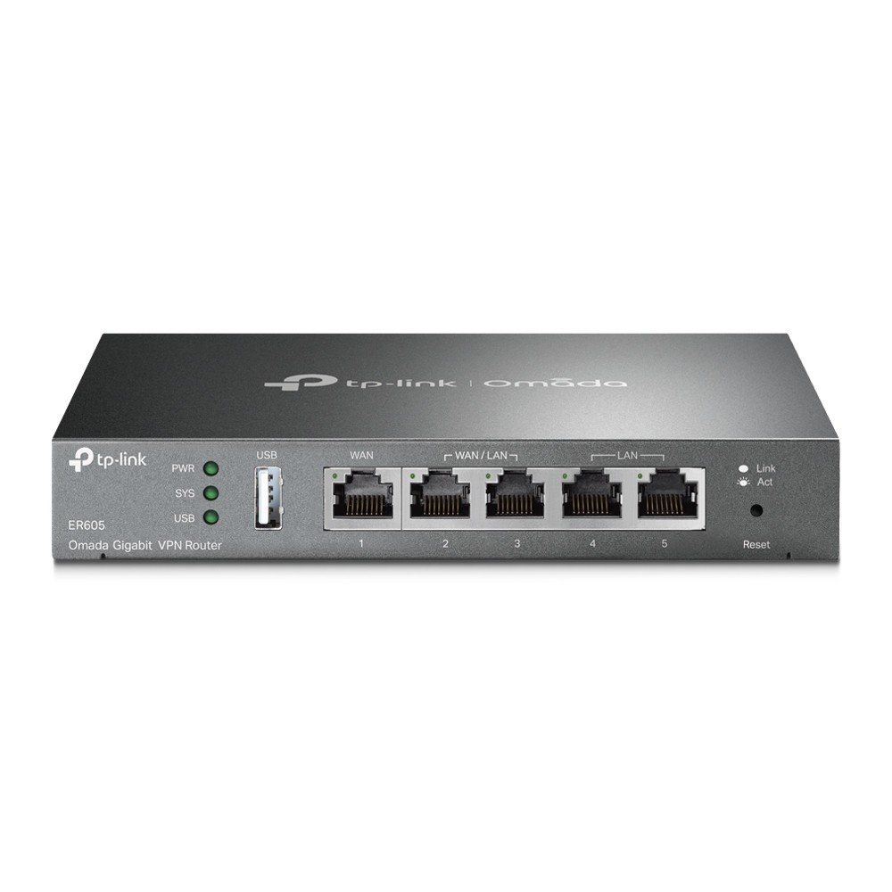 TP-Link TL-ER605 (TL-R605) SafeStream Gigabit Multi-WAN VPN Router PPPoE 1 WAN