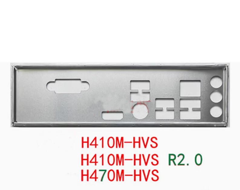 Shield I/O IO Backplate For ASRock H470M-HVS Motherboard