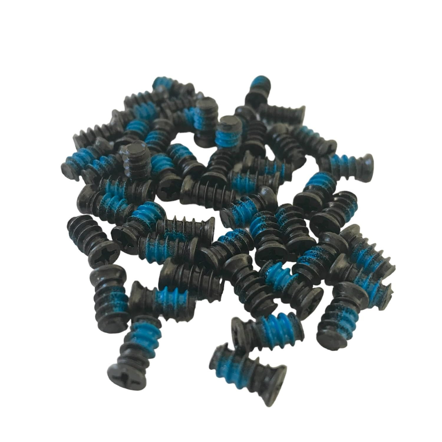 50Pcs Computer Case Fan Screws, Blue Nylon Self Locking Fan Screws