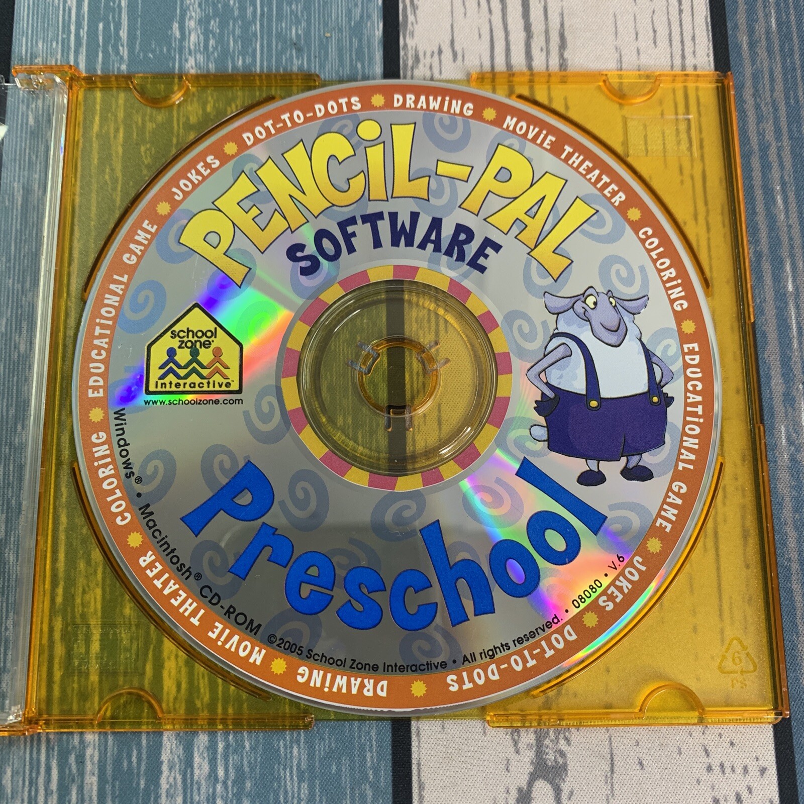 School Zone Pencil-Pal Preschool Software CD Windows Mac (kids early learning)