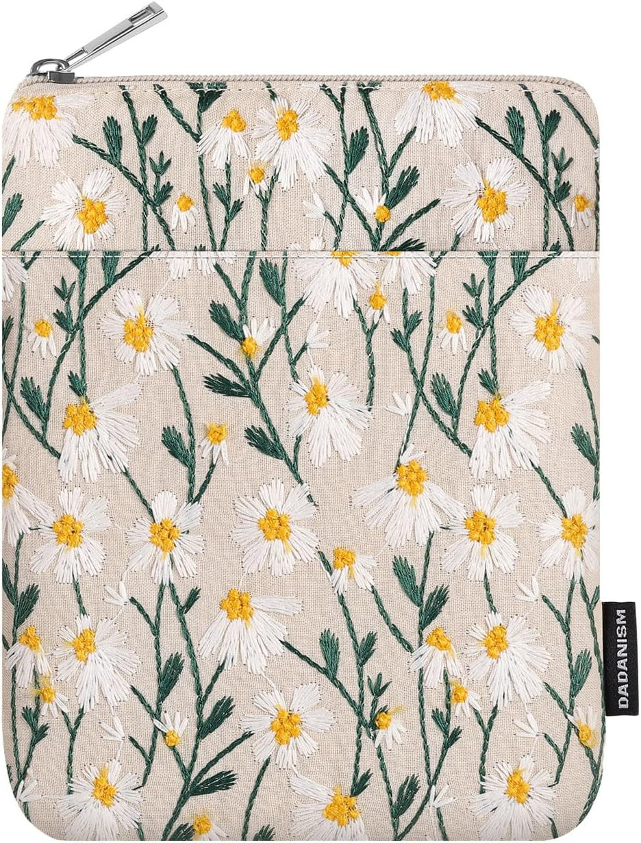 Embroidered Daisy Padded Sleeve for All-New Kindle Paperwhite, 7" Kindle Colorso