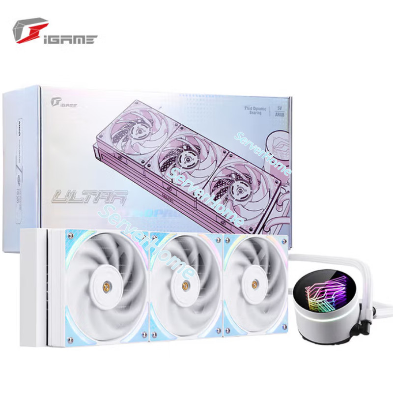Colorful iGame LQ360PRO Ultra W ARGB AIO Liquid CPU Cooler for Desktop PC.