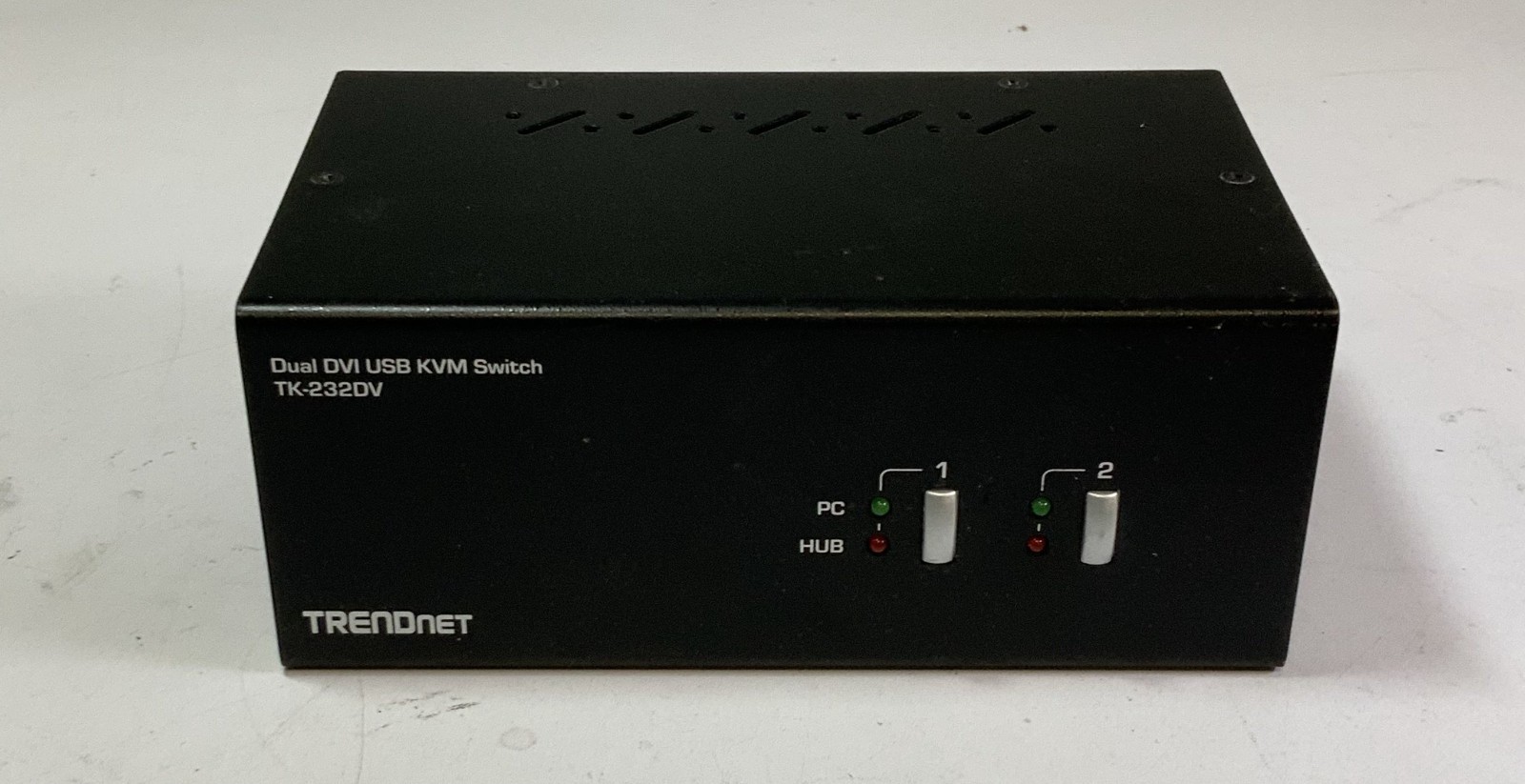 TRENDnet TK-232DV 2-Port Dual Monitor DVI KVM Switch with Audio, Black "F3B"
