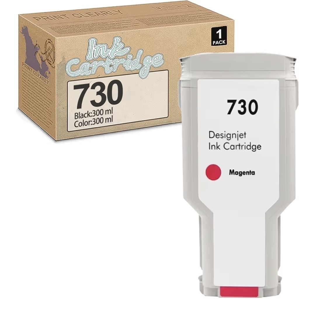 730 Magenta Ink Cartridge Replacement for HP 730 P2V71A P2V73A P2V68A P2V69A