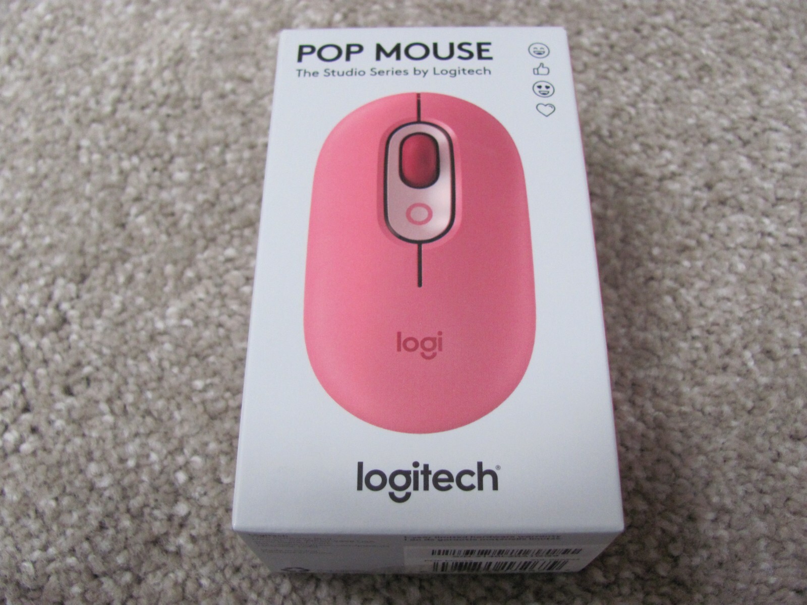 Brand New Logitech POP Wireless Mouse - Heartbreaker Rose 910-006545