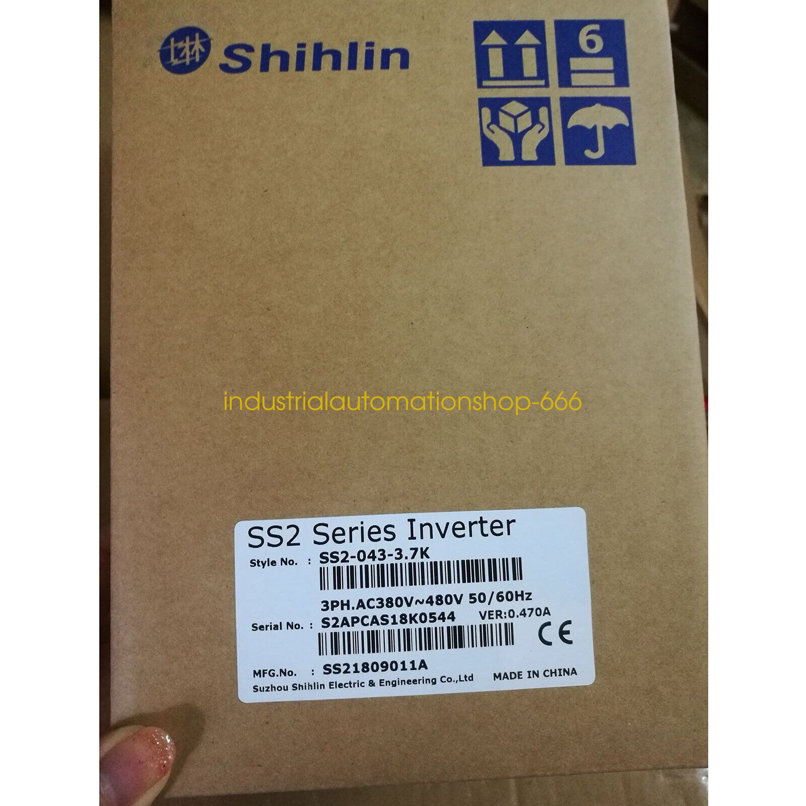 1PC New Shihlin SS2-043-3.7K 3.7W Inverter Via DHL or FedEX