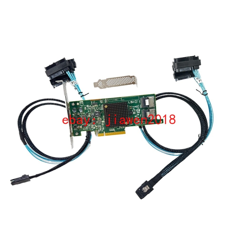 LSI 9207-8I 6Gbs PCI-E 3.0 HBA IT Mode For ZFS FreeNAS unRAID +2*SATA/SAS Cable