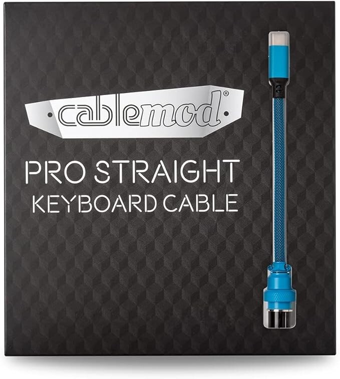 CableMod Pro Straight Keyboard Cable (Spectrum Blue, USB A to USB Type C, 150cm)