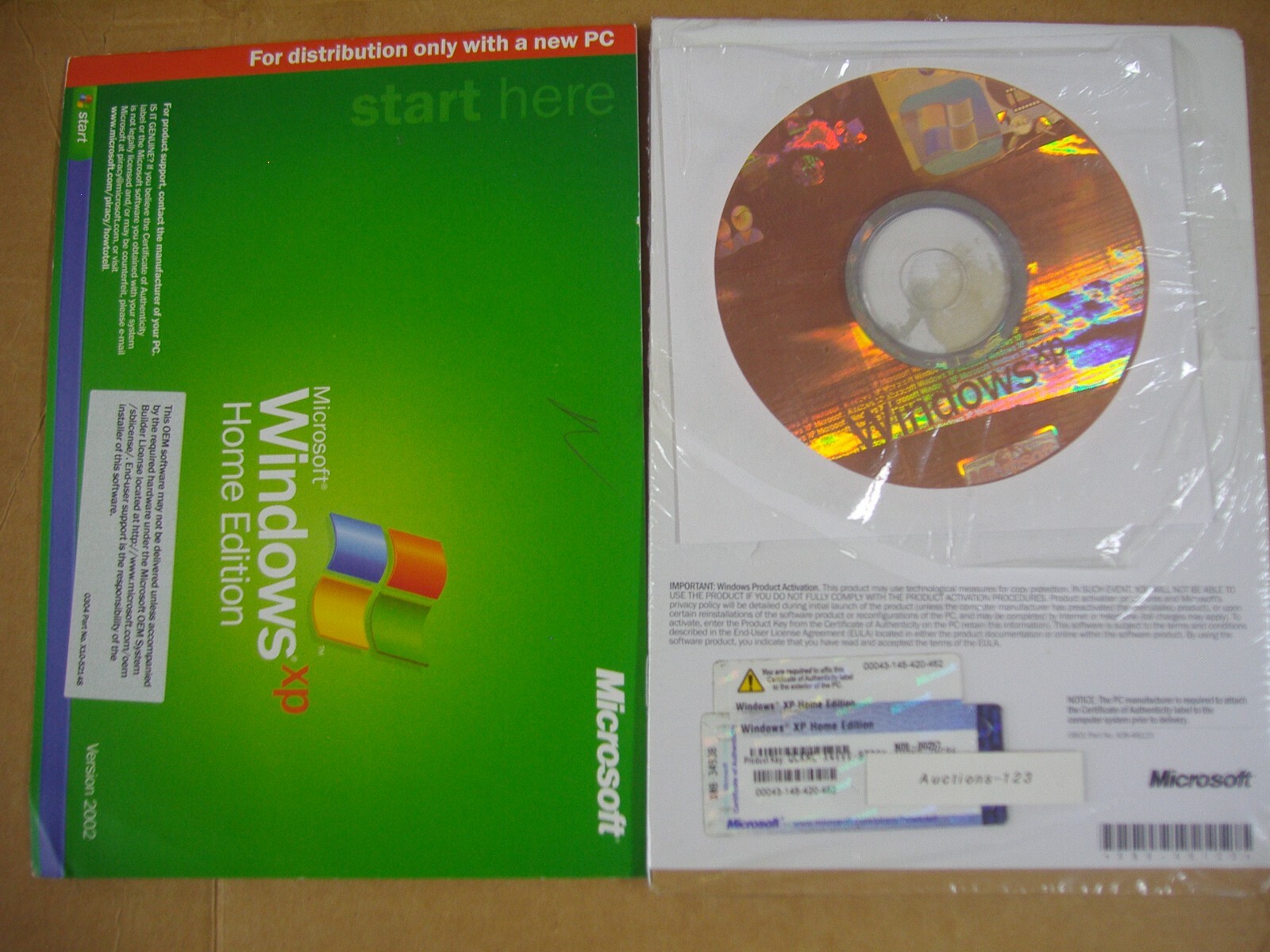 MICROSOFT WINDOWS XP HOME FULL OPERATING SYSTEM OS MS WIN =BRAND NEW=
