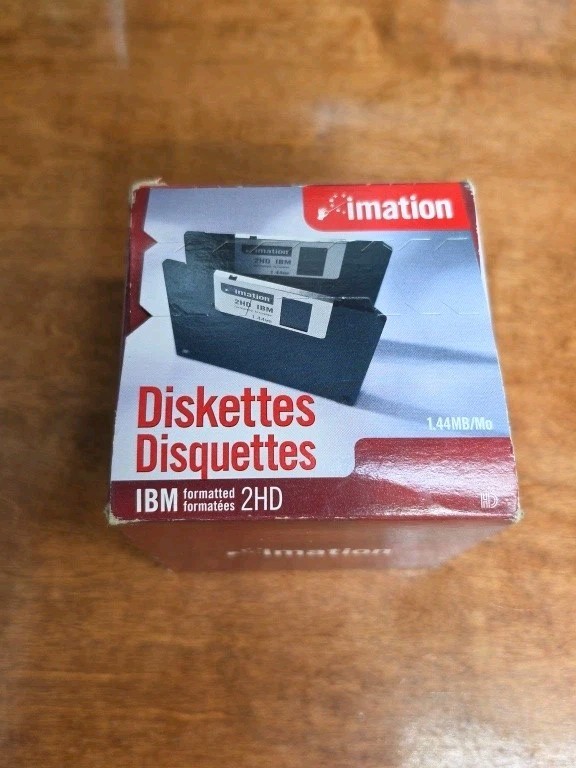 Genuine Imation IBM Formatted 2HD 1.44 Diskettes (10 Pack)