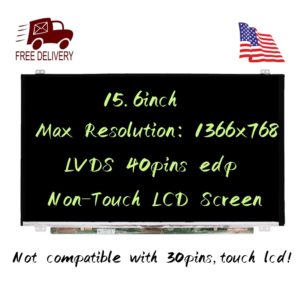 For HP 15-F305DX 40 Pins Screen Replacement LCD LED Display 15.6'' HD Panel New