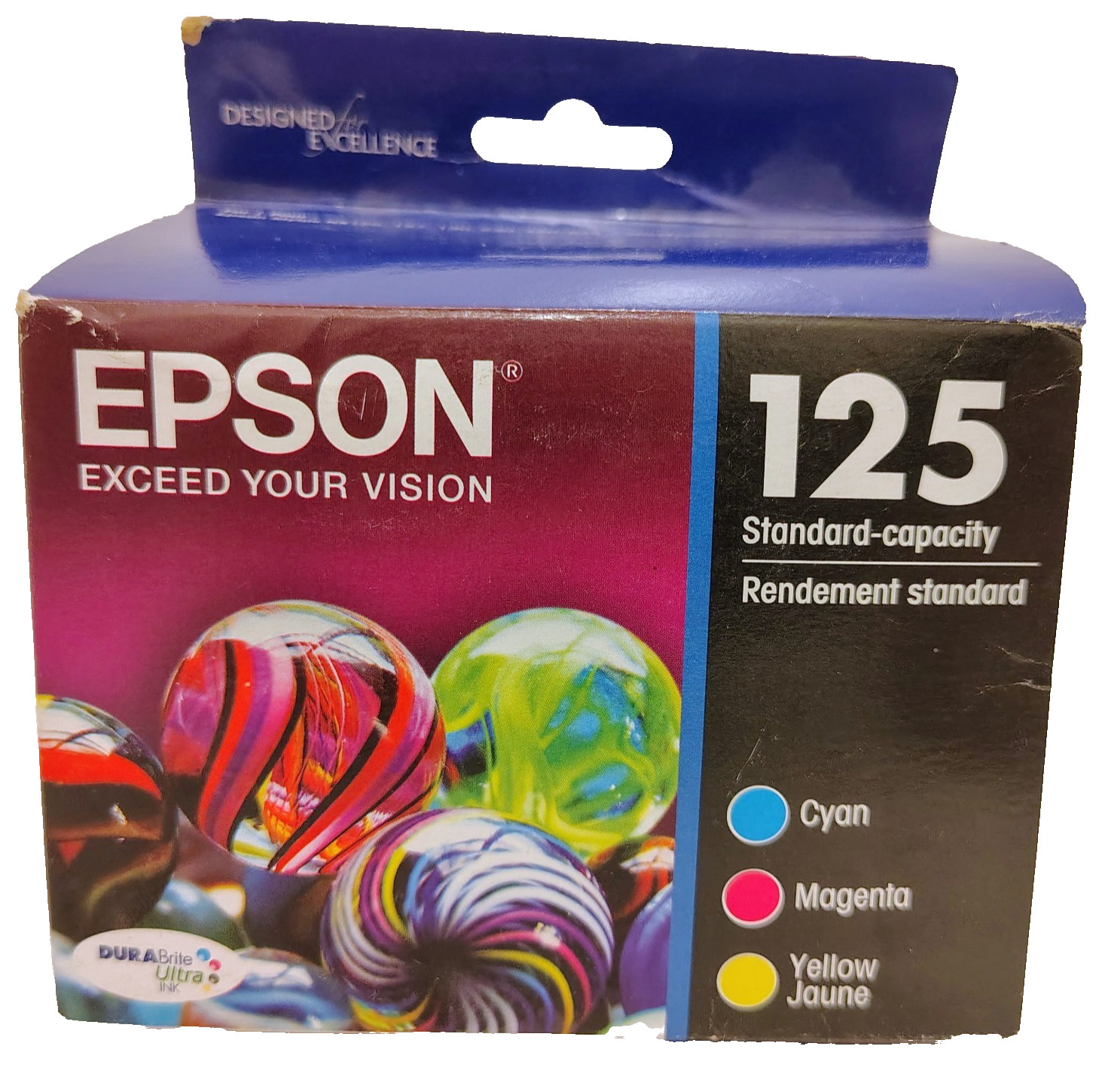 Genuine Epson 125 Standard capacity Color Multi-Pack Ink Cartridges Exp 02/2017