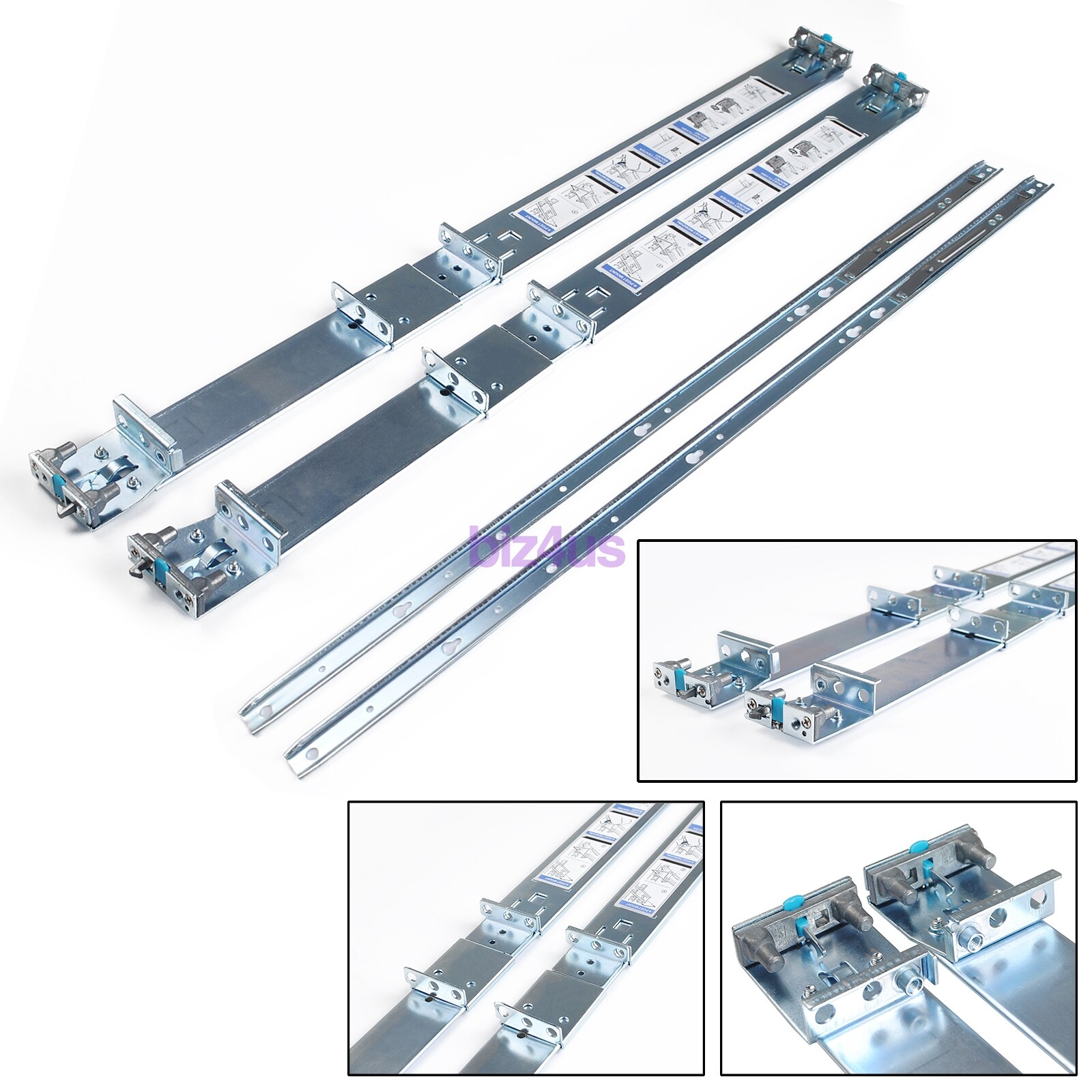 New 1U Static Ready Rails Rail Kit for Dell PowerEdge R640 R440 R6415 053D7M