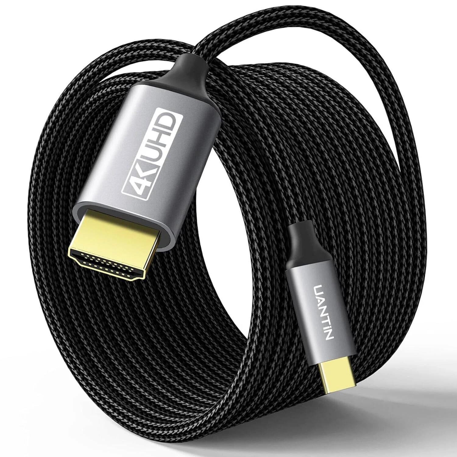 USB C to HDMI Cable 10Ft | 4K High-Speed USB 3.1 Type-C to HDMI Cord