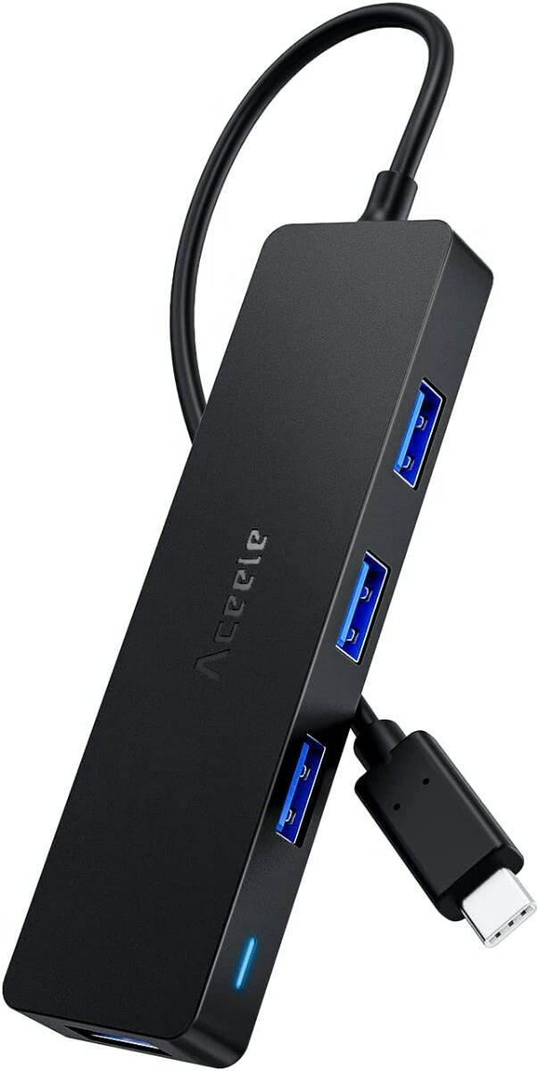 Aceele AC-T06 4-Port USB C Hub-Ultra Slim USB C to USB Hub 3.0 (IL/RT6-18465-...