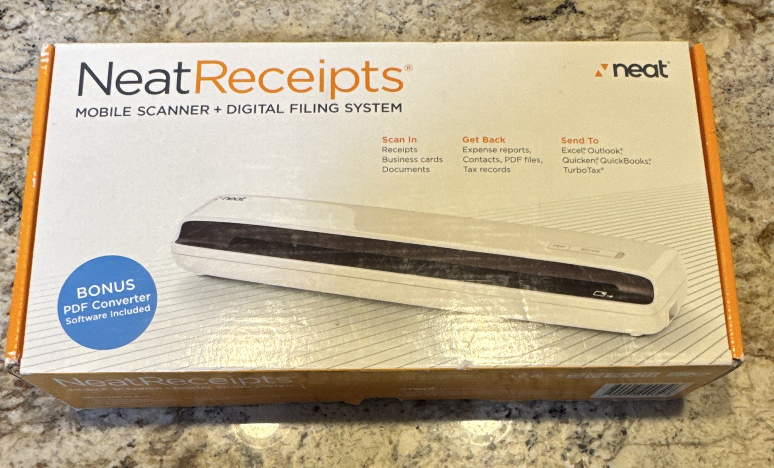 NeatReceipts Portable Mobile Scanner USB with Neat software 