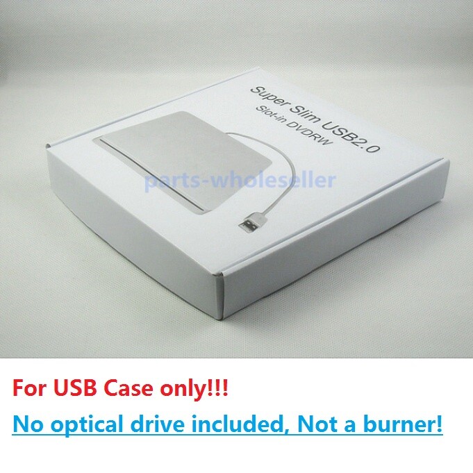 Super External USB enclosure caddy case for MacBook 9.5mm 12.7mm SATA superdrive