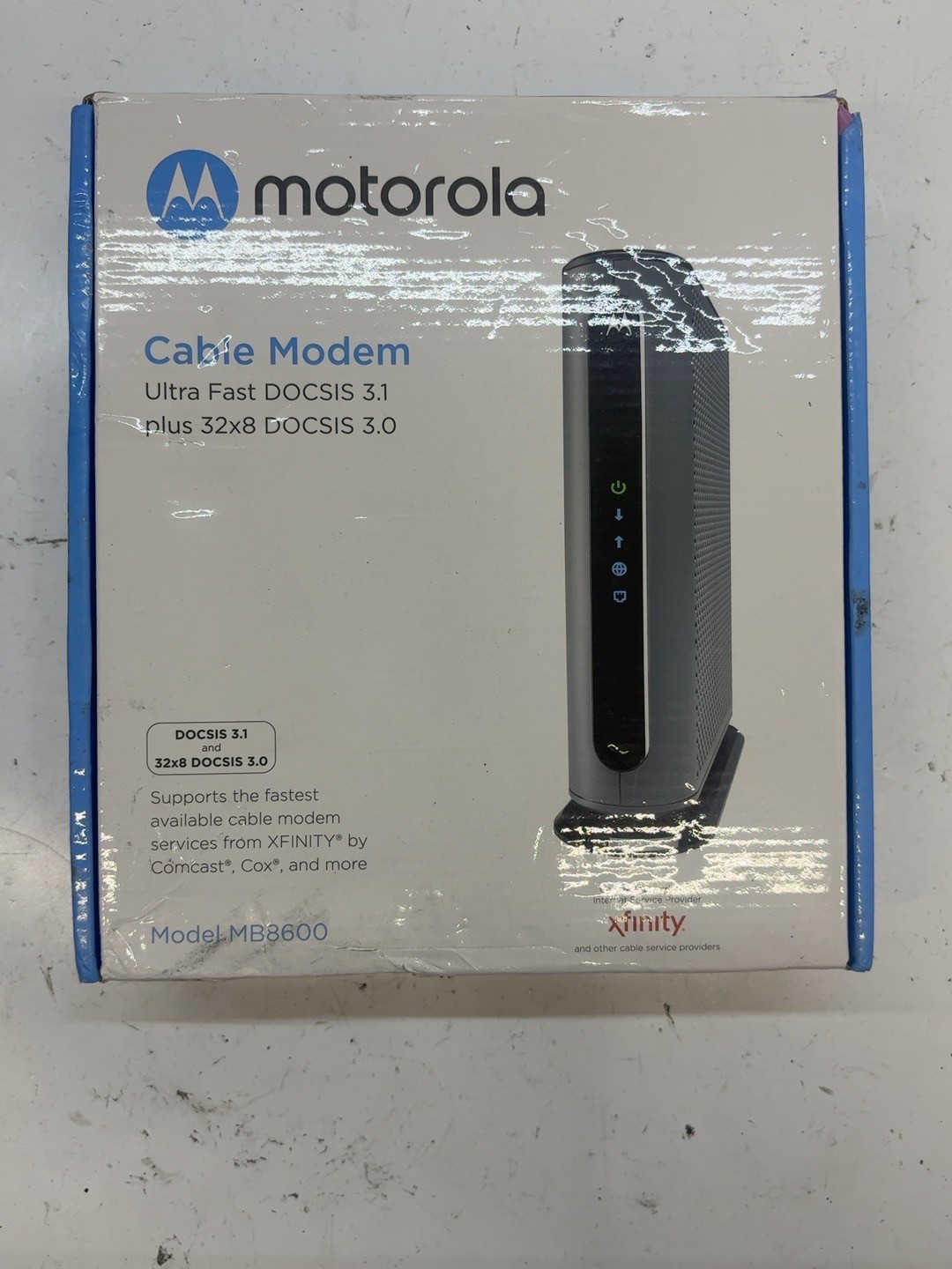 Motorola MB8600 DOCSIS 3.1 Cable Modem Gigabit Ethernet New Open Box T8B7