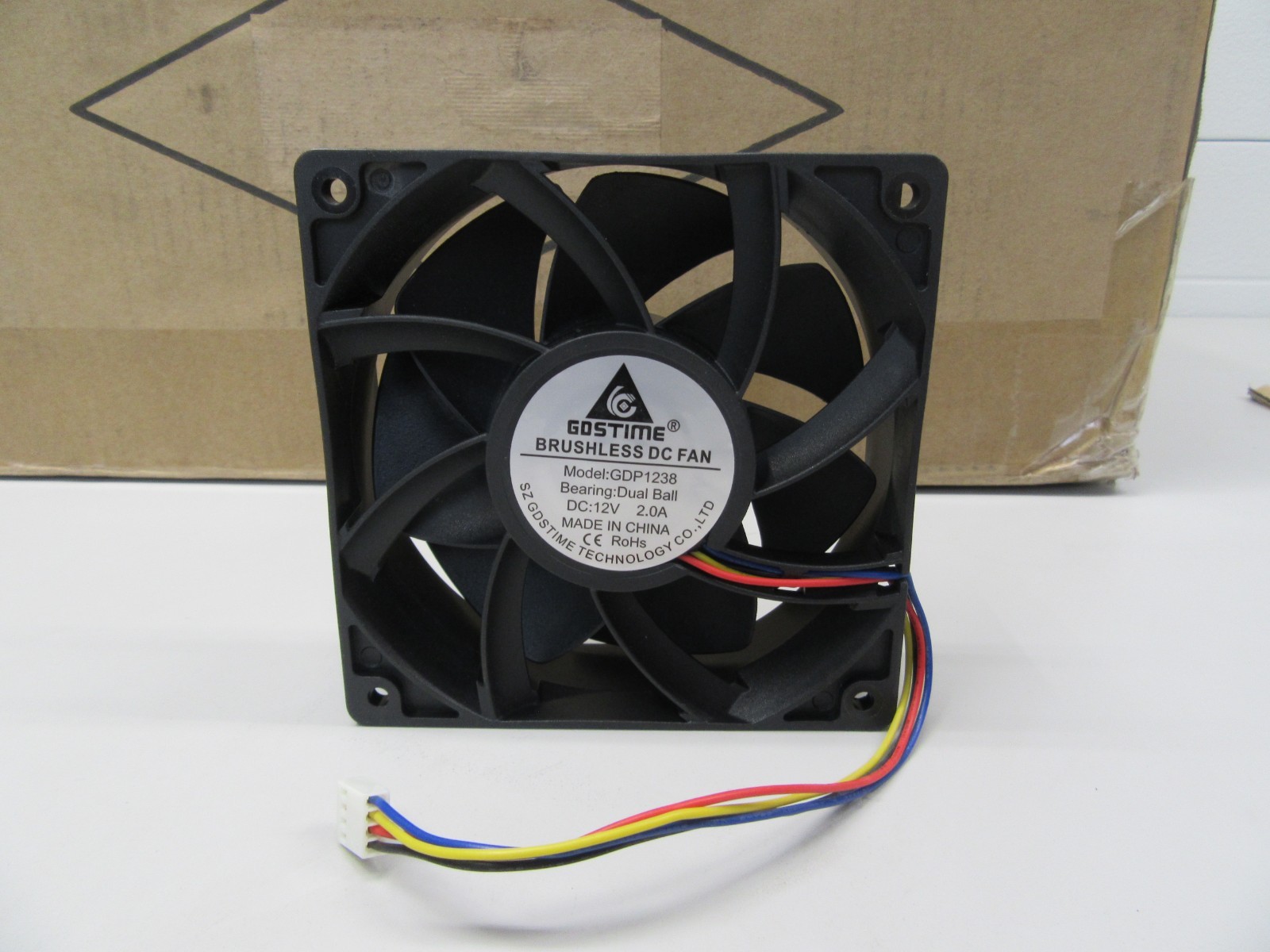 120MM Super High Airflow 5000 RPM 4Wire PWM Fan DC 12V 2 AMP (120X120X38 MM)