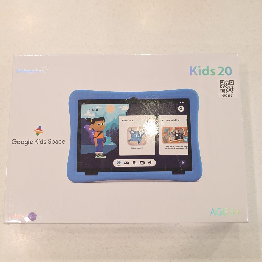 Plimpton Kids Tablet Kids20 10.1 Inch Android 15 4GB RAM 64GB Storage Purple
