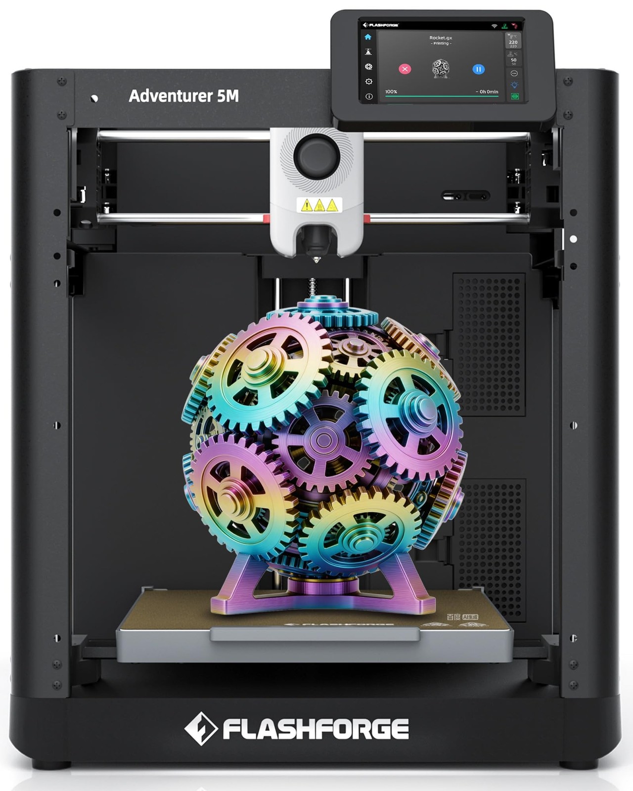 FLASHFORGE Adventurer 5M 3D Printer,600mm/s Max Speed Core XY 3D Printers wit...