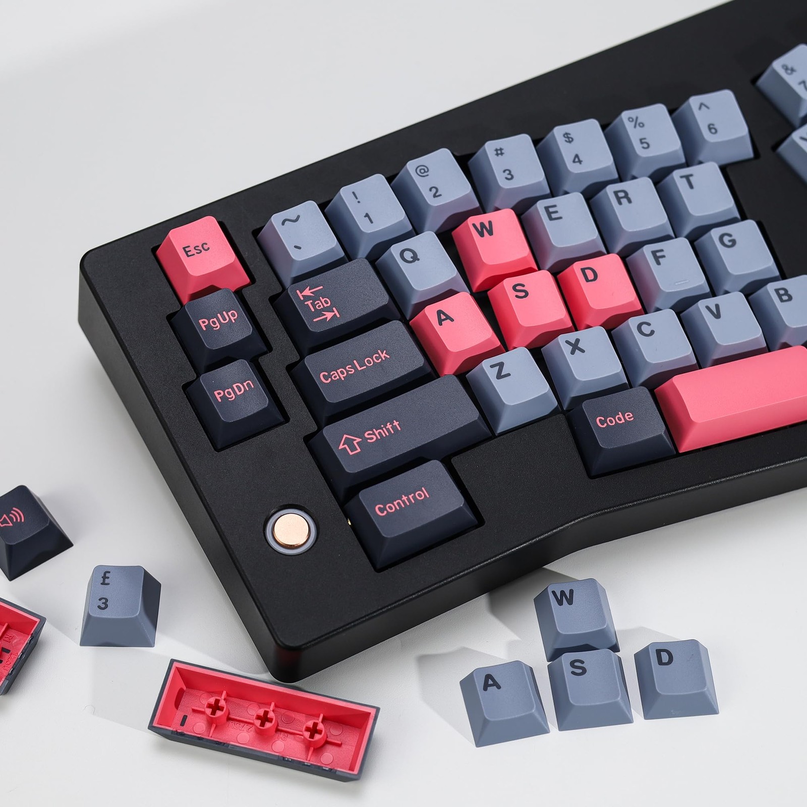 174 PCS 8008 PBT Double Shot Keycap Set Retro Blue Cherry Profile MX Switch
