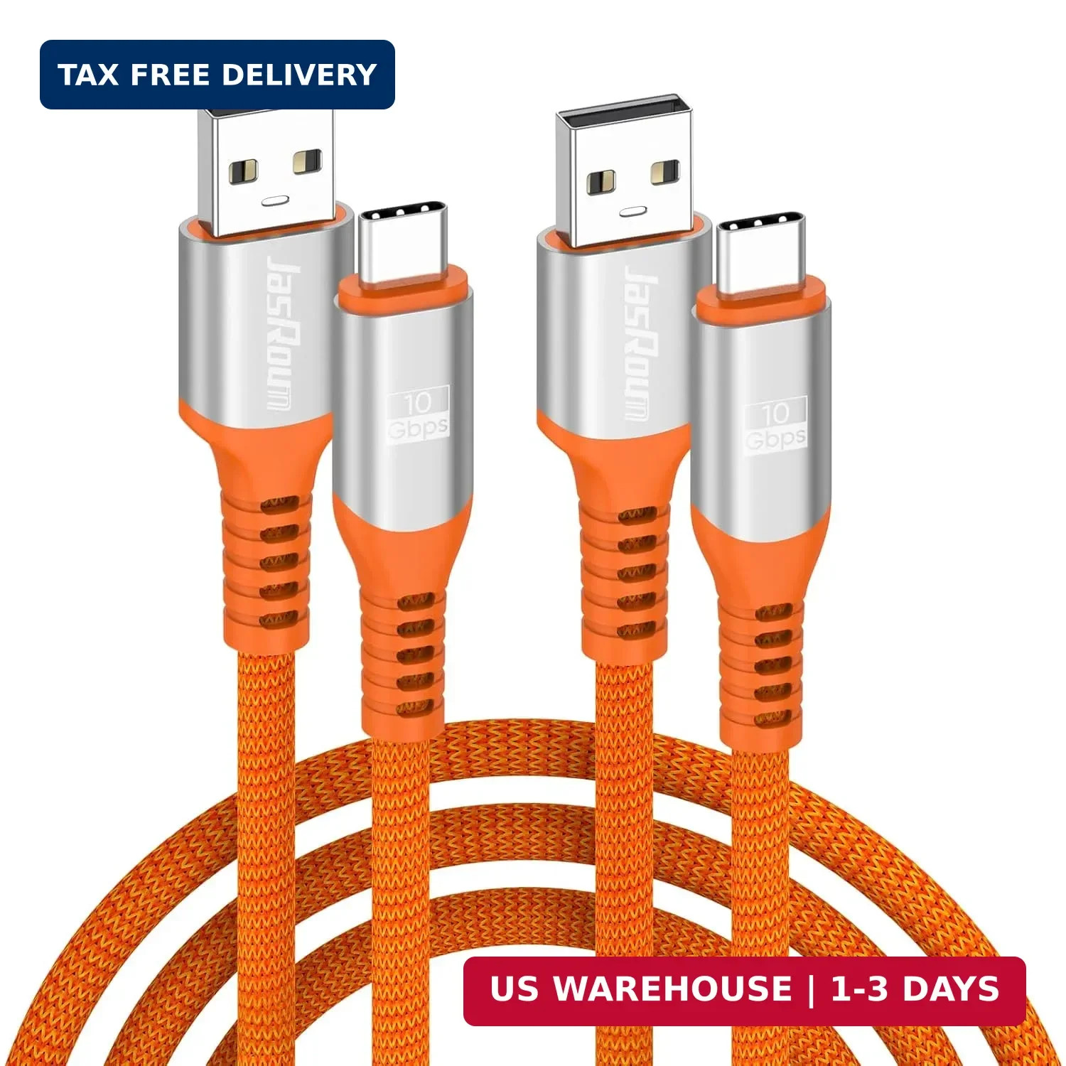USB to C Data Cable 3ft 2Pack, 10Gbps USB3.1/3.2 Gen2 High Speed Data Transfer &