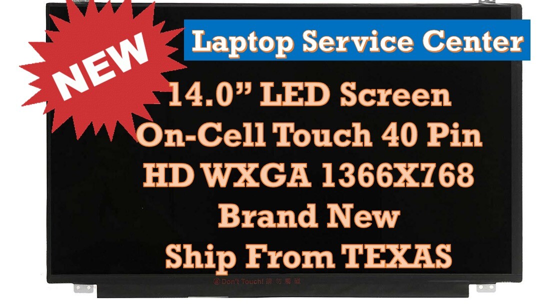 HP Stream Spare Part L62005-001 LCD LED Touch Screen 14" HD Panel wDigitizer New