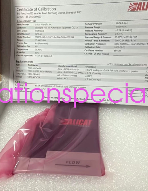 1PCS NEW SW050-LK2-O-N-C13-R4-DI4-DB9M-20SLPM Flow controller Via DHL/Fedex