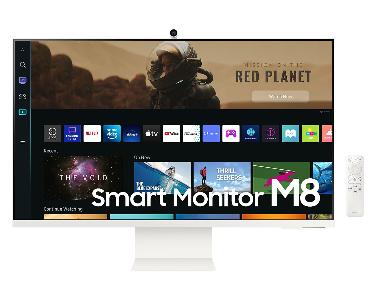 Samsung M8 32" 4K UHD VA LED Smart Monitor - White