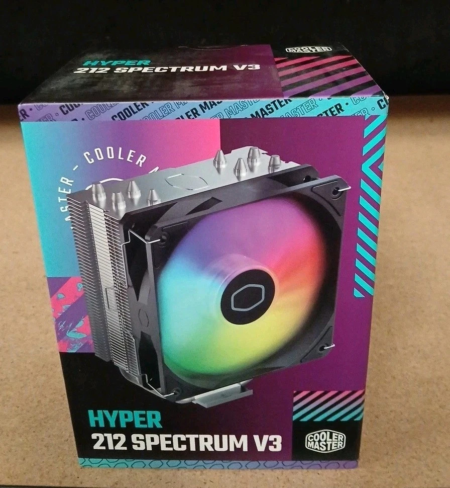 Cooler Master Hyper 212 Spectrum V3 ARGB Rifle Bearing CPU Fan Heatsink 120mm