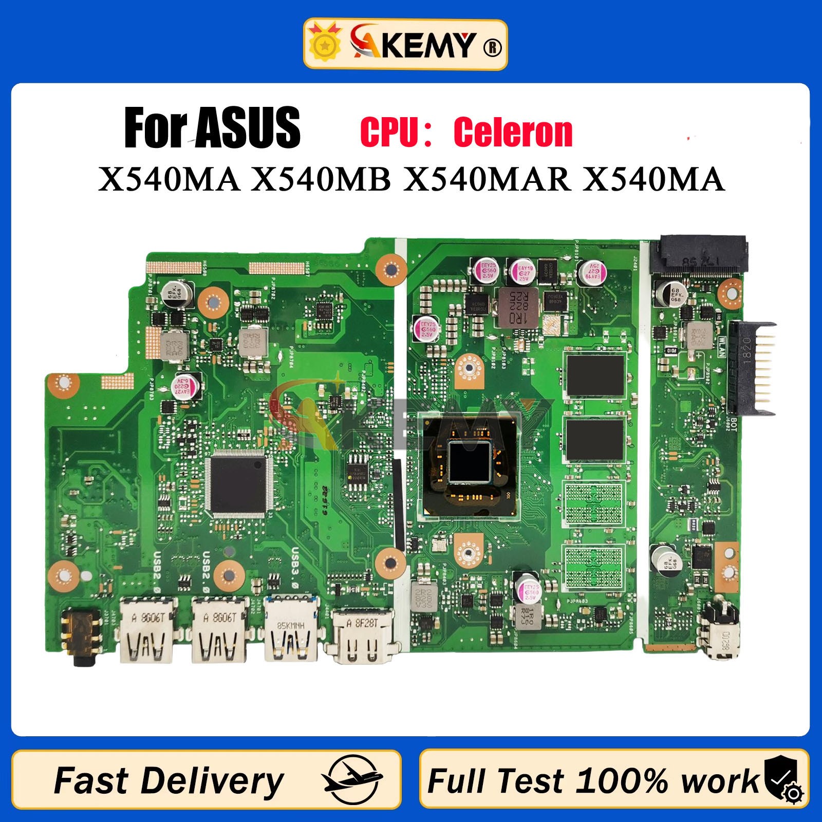X540MA Laptop Motherboard For ASUS D540MA F540MA X540MAR A540MA R540MA tests OK