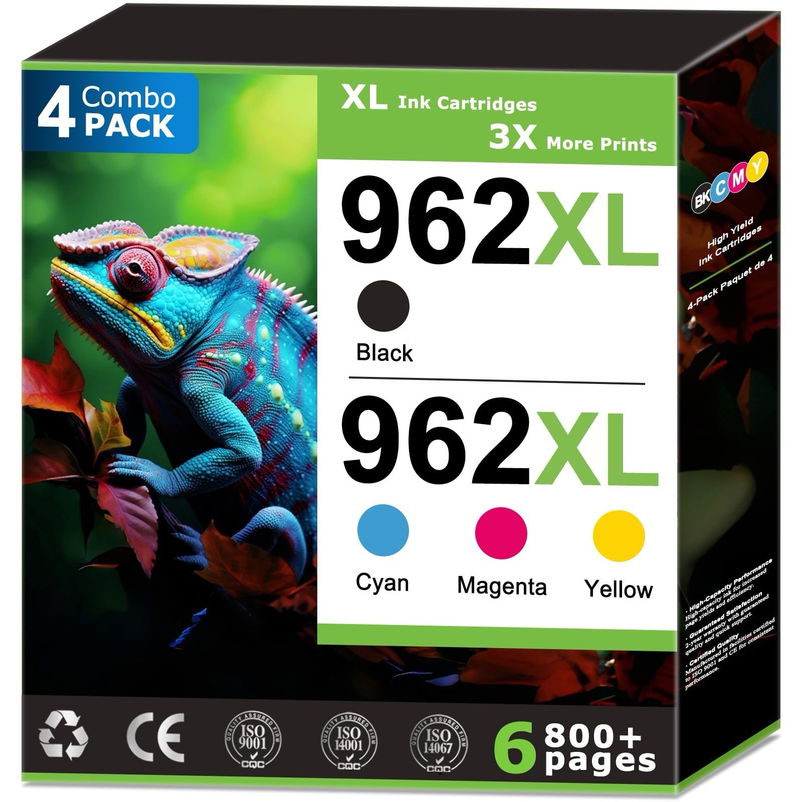 HIRMOD 962XL Ink Cartridges 4-Pack