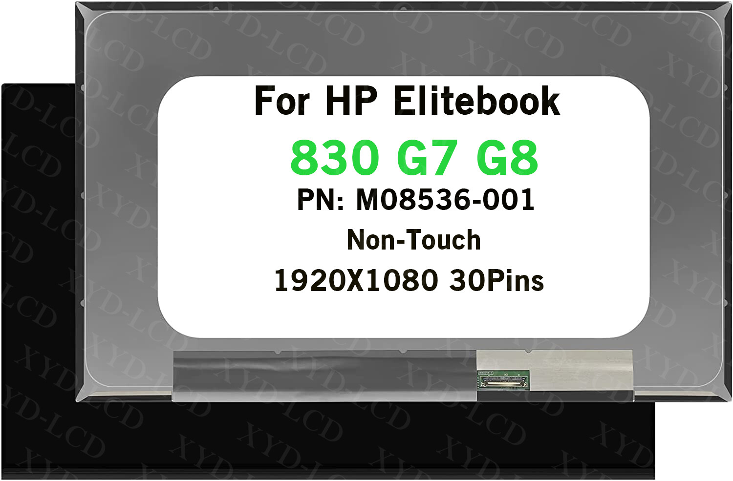 For HP Elitebook 830 G7 Non-Touch Screen FHD LCD Display N133HCA-E5A 30Pins