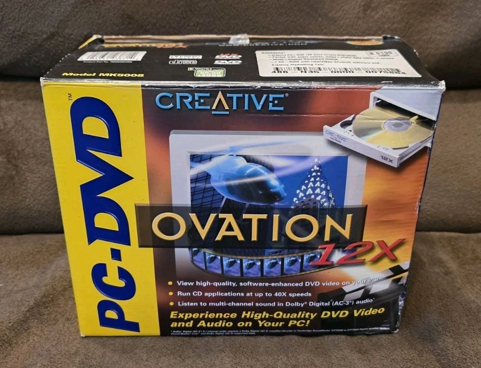 Creative Ovation 12x PC DVD Drive - Original Box And Inserts Only - NO DRIVE