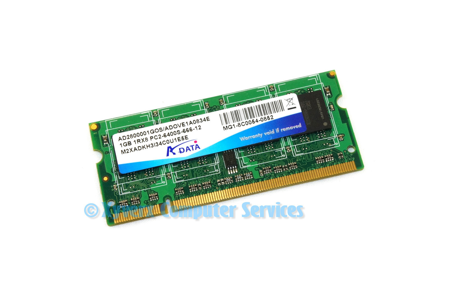 AD2800001GOS GENUINE ORIGINAL ADATA MEMORY 1GB PC2-6400S LAPTOP MEMORY (CA61)
