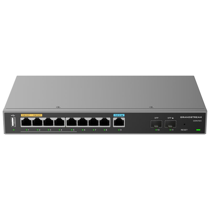 Grandstream GS-GWN7003 Multi-WAN Gigabit VPN Wired Router 9x GigE 2x SFP