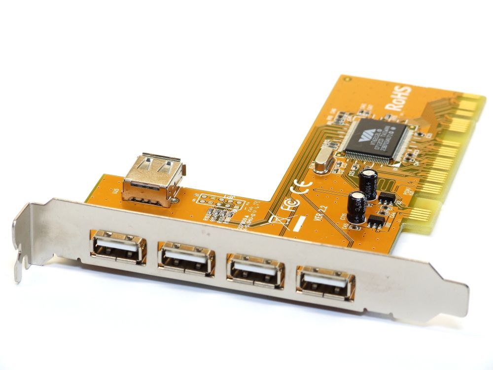 Trust HU-3150 QTec 5 Port USB 2.0 PCI Controller Card 13068 13083 VIA VT6212L