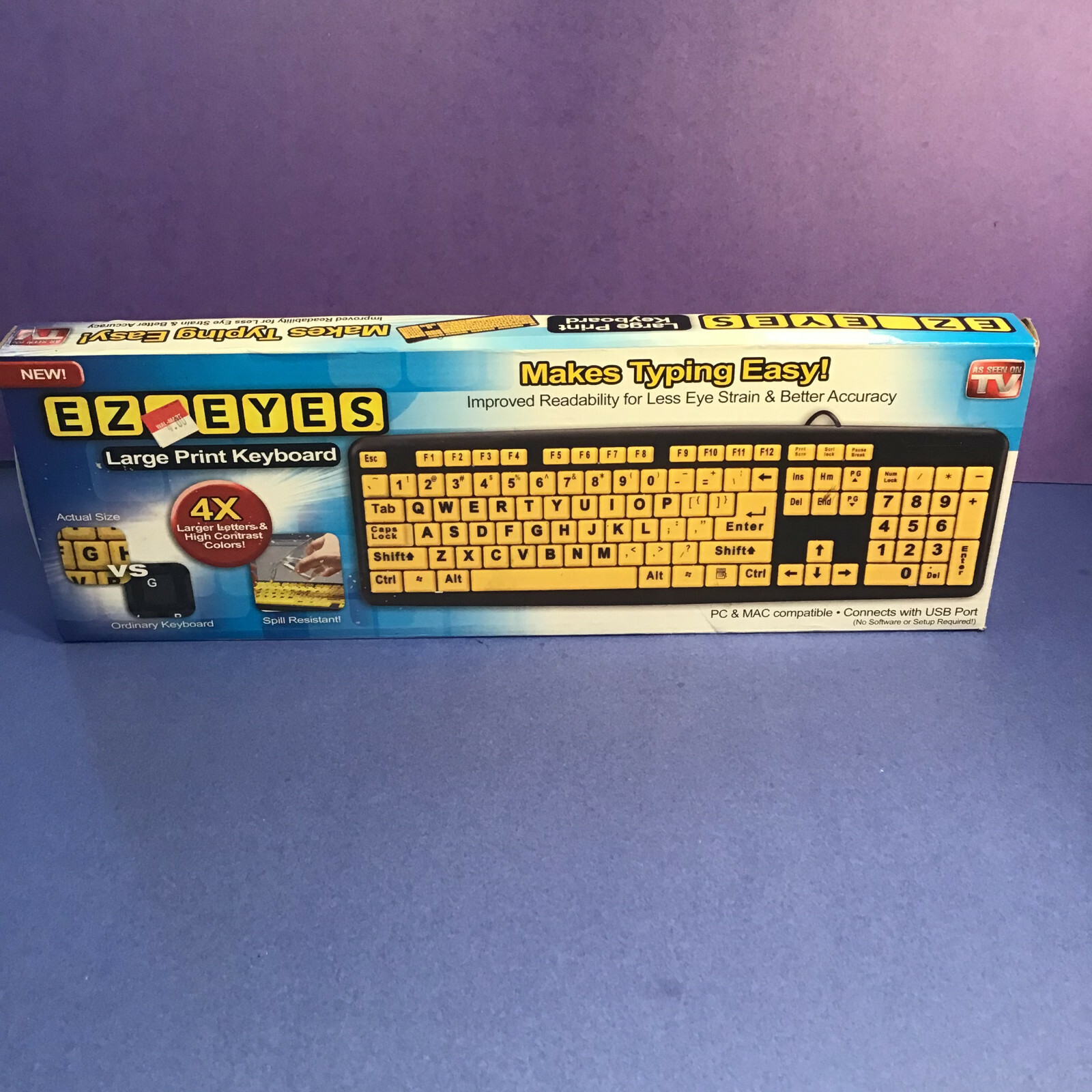 All Star EZ Eyes EE011106 Wired Keyboard