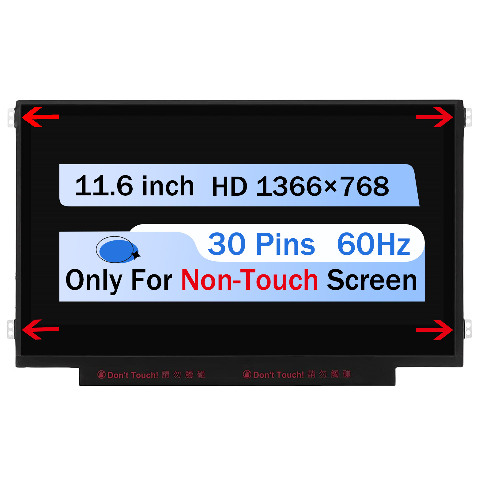 11.6" HD LCD Screen Display for Chromebook C11 KD116N5-30NV-A6 KD116N5-30NV-G7