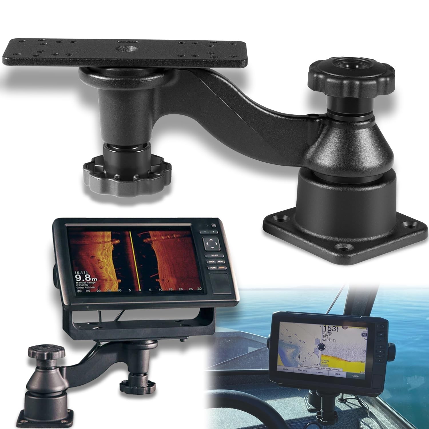 Replacement for RAM-109HU Universal Horizontal 6" Swing Arm Mount for Fishfin...