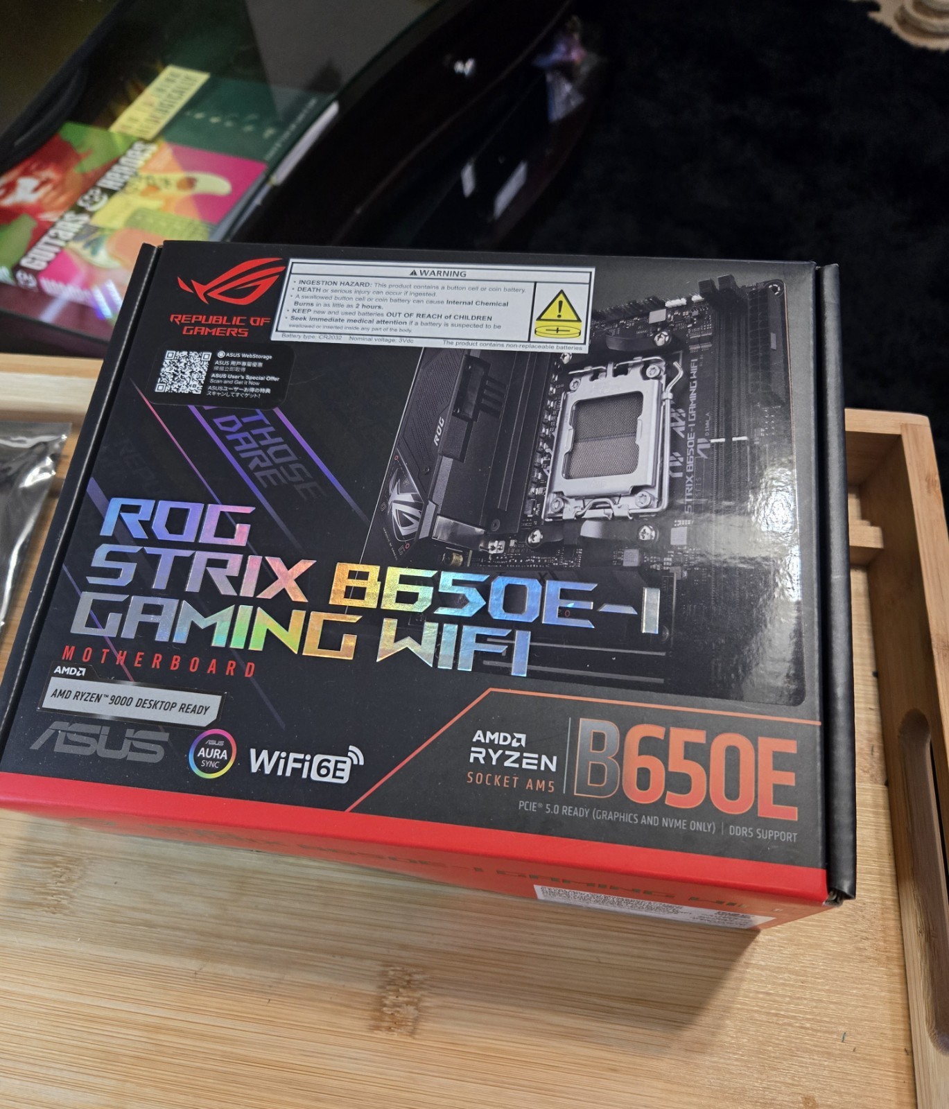 ASUS ROG STRIX B650E-I GAMING WIFI Socket AM5 AMD Motherboard -FREE Shipping