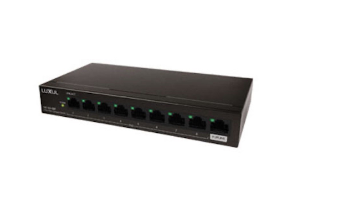 Luxul SW-100-08P 8-Port PoE+ Compact Gigabit Network Switch – New