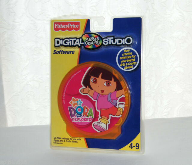 Dora The Explorer Nick JR Fisher-Price Digital Arts & Crafts Studio Software NIP