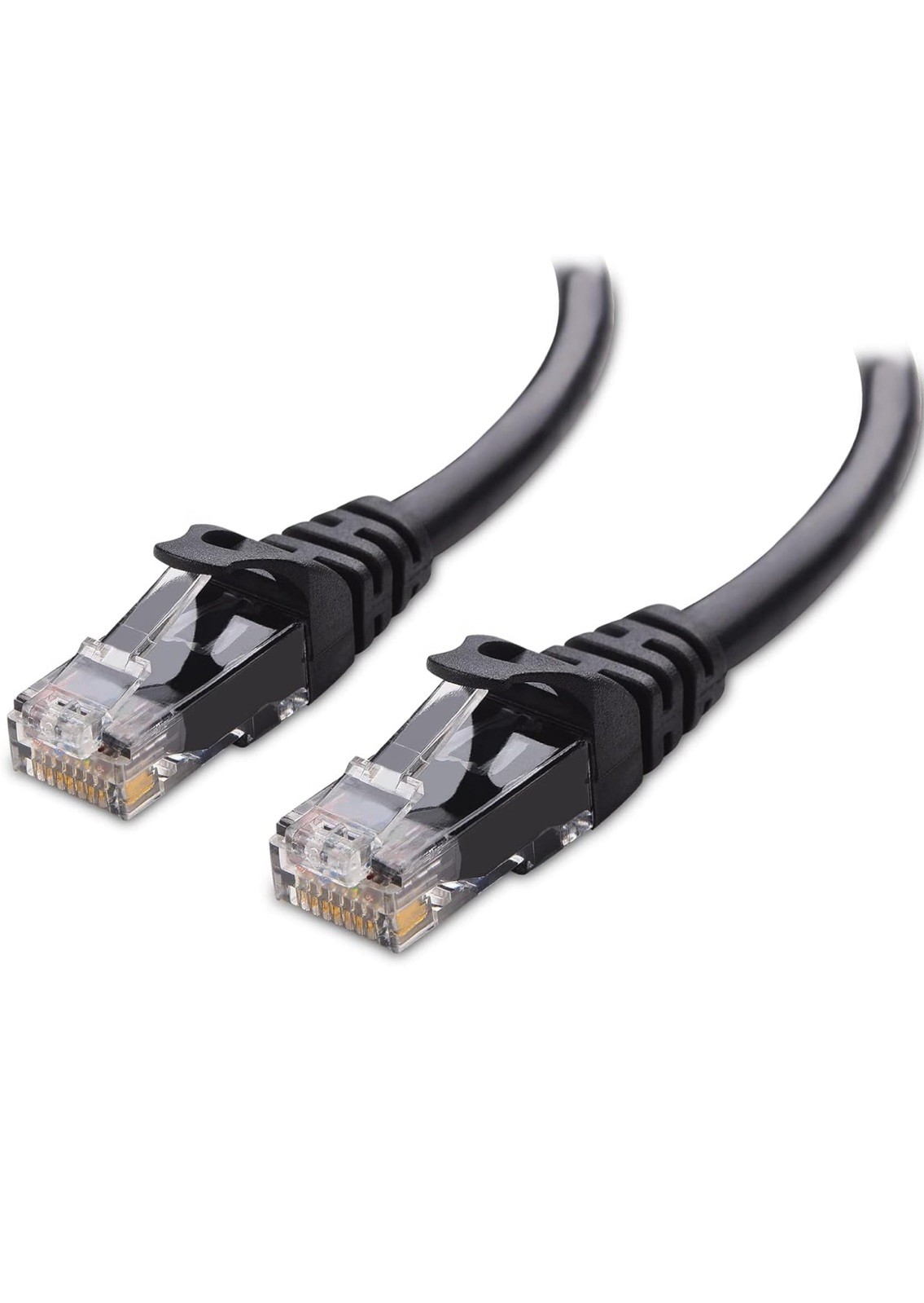 Cable Matters 10Gbps Snagless Short Cat 6 Ethernet Cable 10 ft Black NEW