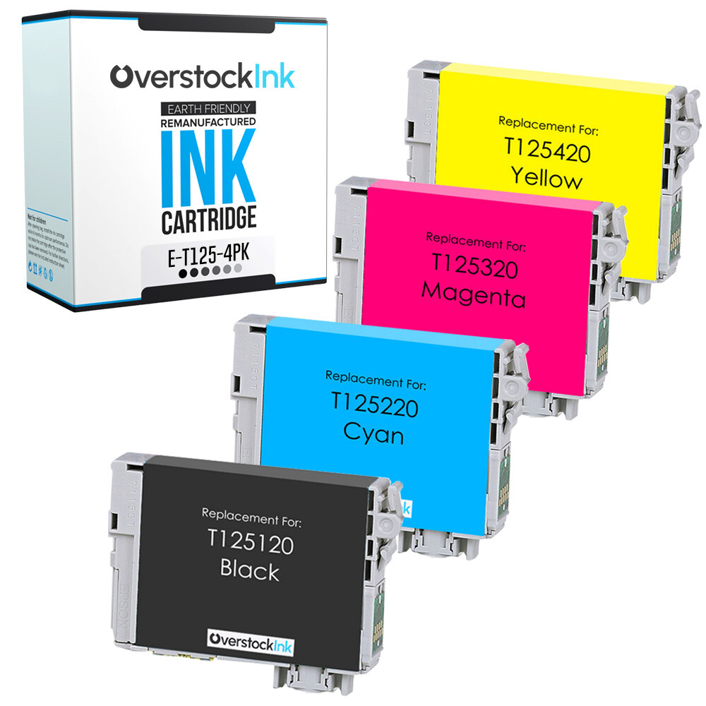 4PK Compatible OSI Epson 125 Ink Cartridges for Stylus NX127 NX130 Workforce 320