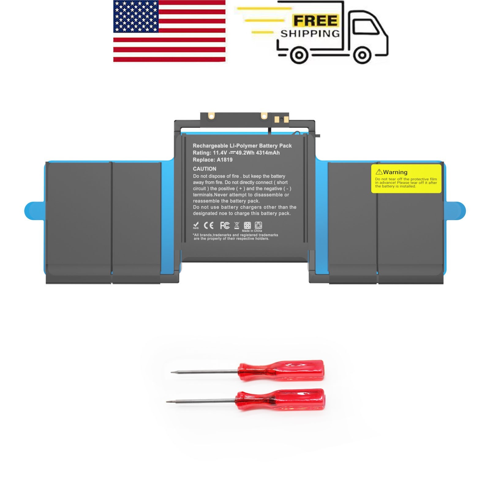 NEW Genuine A1819 Battery For Apple MacBook Pro 13"Touch A1706 EMC 3071 3163